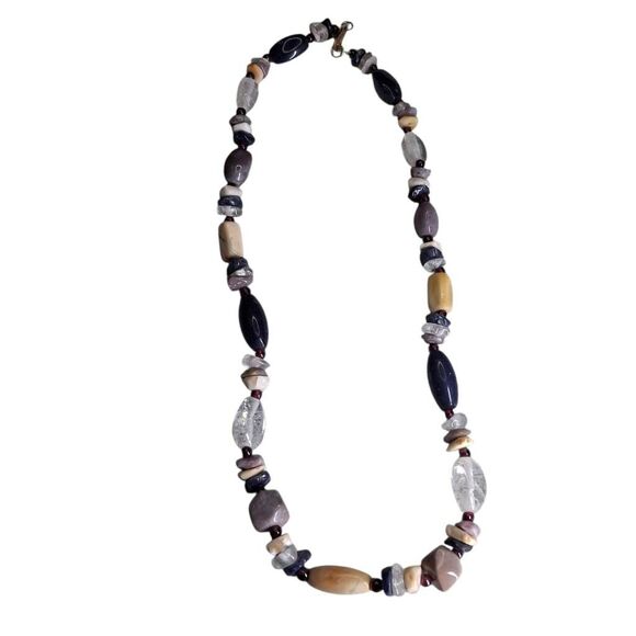 🔥Natural Stone Bead Necklace - Picture 1 of 3